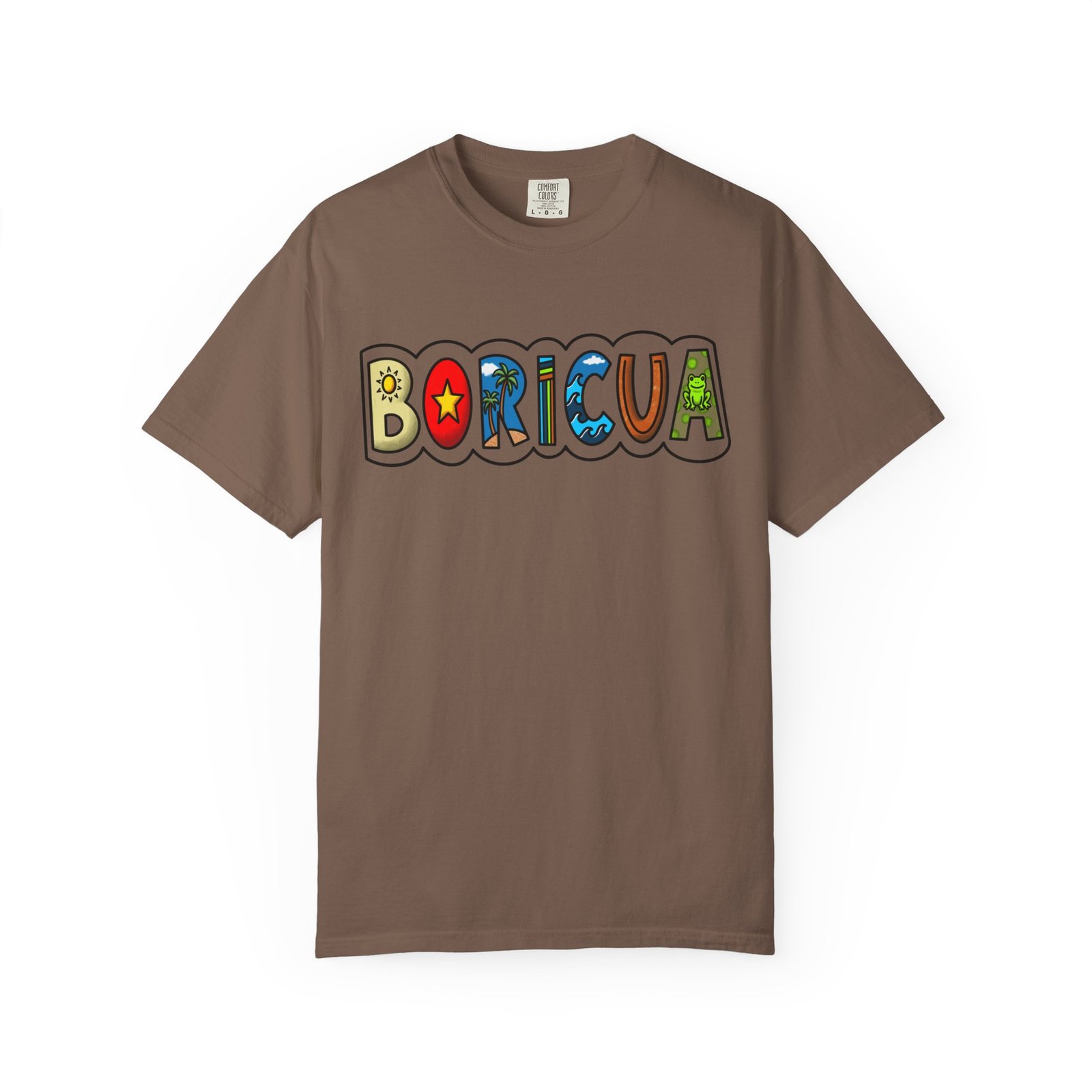 Boricua Colorblock T-Shirt — Retro Puerto Rican Pride Tee / Camiseta Boricua Retro - Image 4