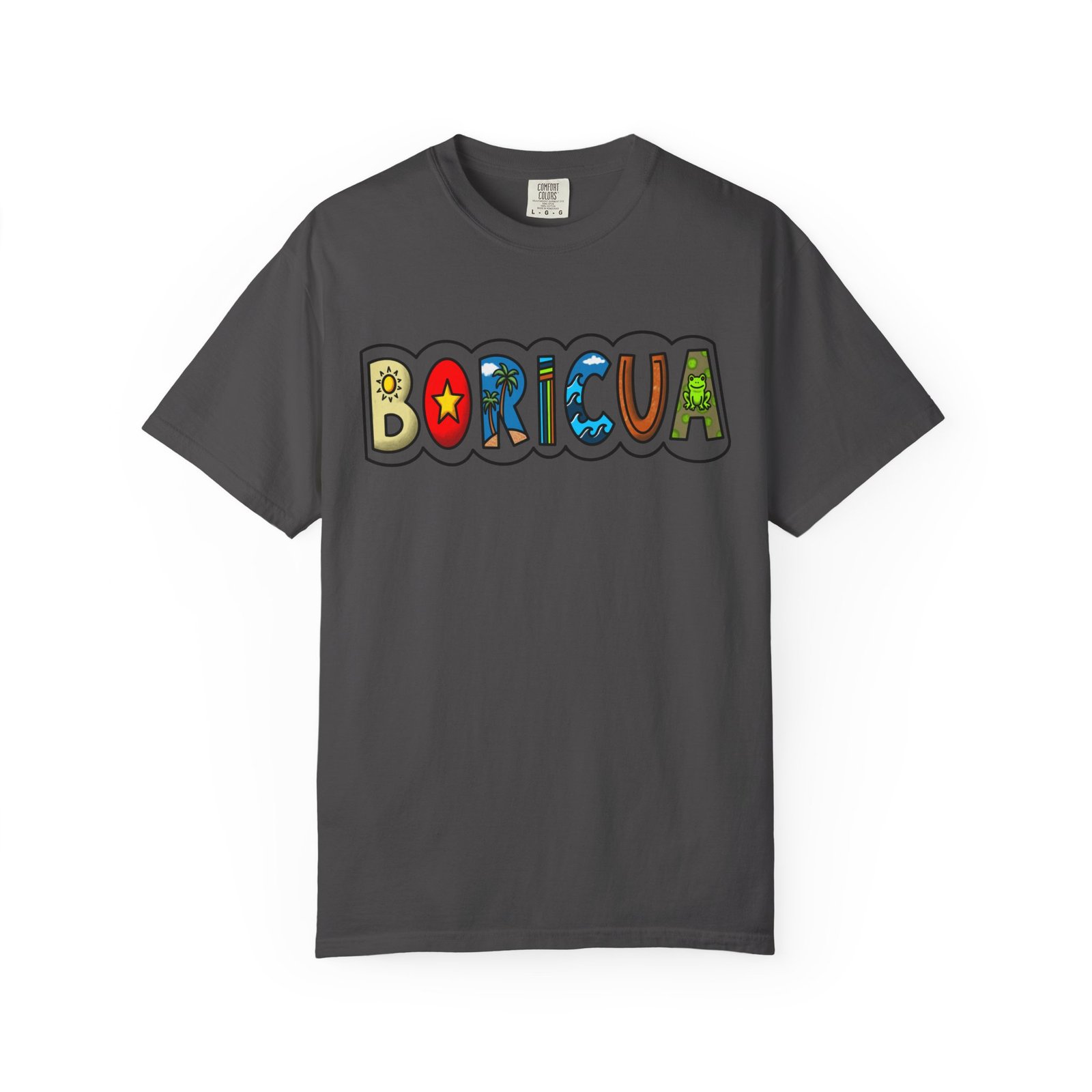 Boricua Colorblock T-Shirt — Retro Puerto Rican Pride Tee / Camiseta Boricua Retro - Image 7