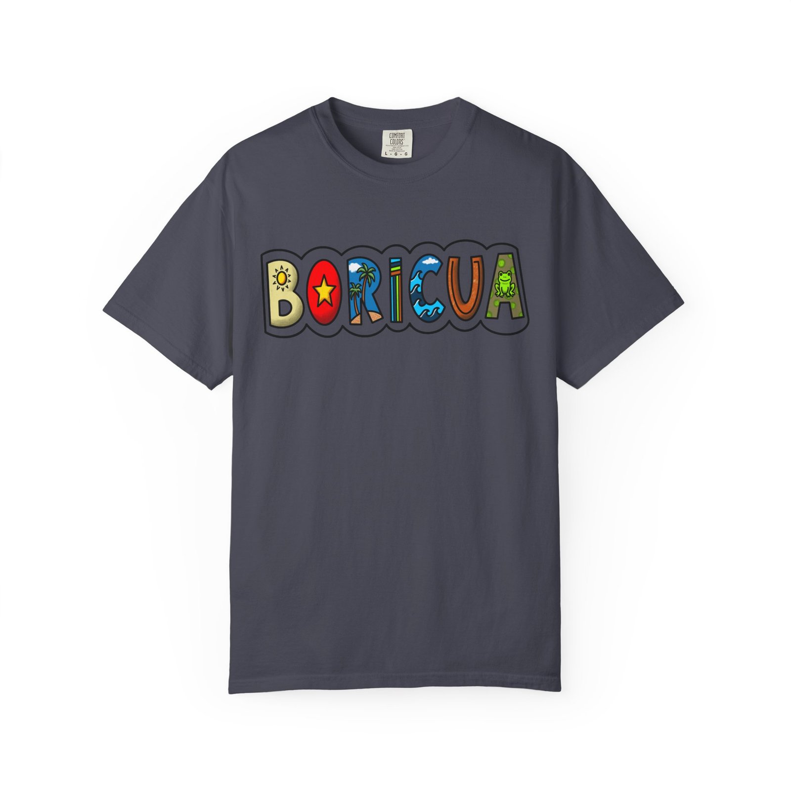 Boricua Colorblock T-Shirt — Retro Puerto Rican Pride Tee / Camiseta Boricua Retro - Image 8
