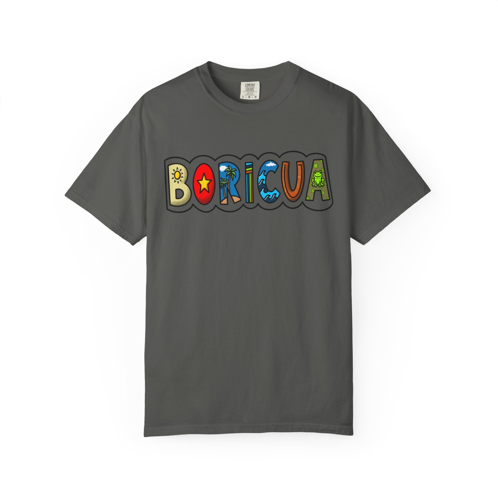 Boricua Colorblock T-Shirt — Retro Puerto Rican Pride Tee / Camiseta Boricua Retro - Image 5