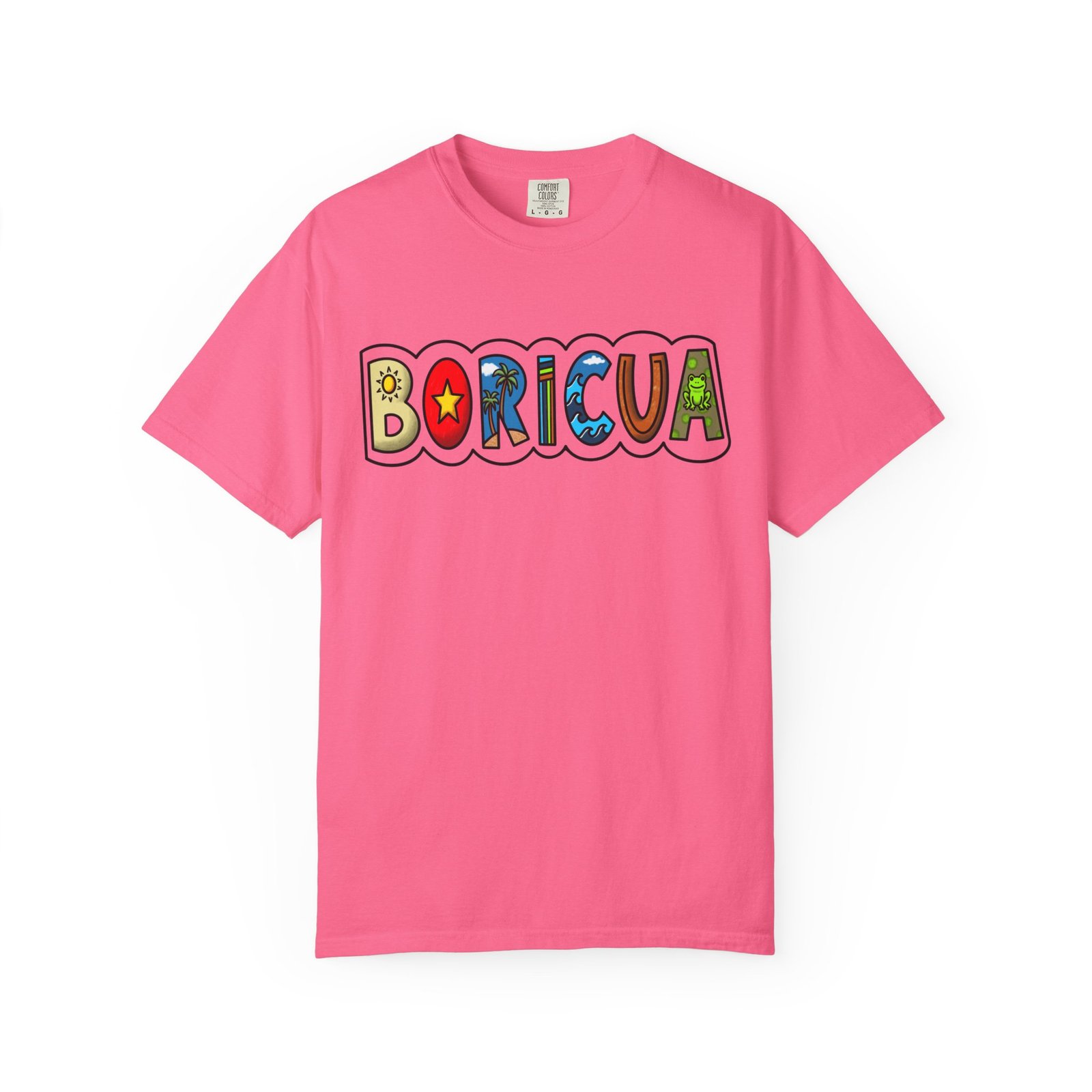 Boricua Colorblock T-Shirt — Retro Puerto Rican Pride Tee / Camiseta Boricua Retro - Image 9