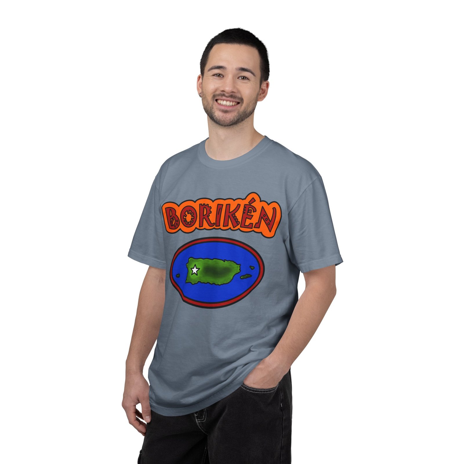 Borikén Island Map T-Shirt — Puerto Rico Pride Tee - Image 5