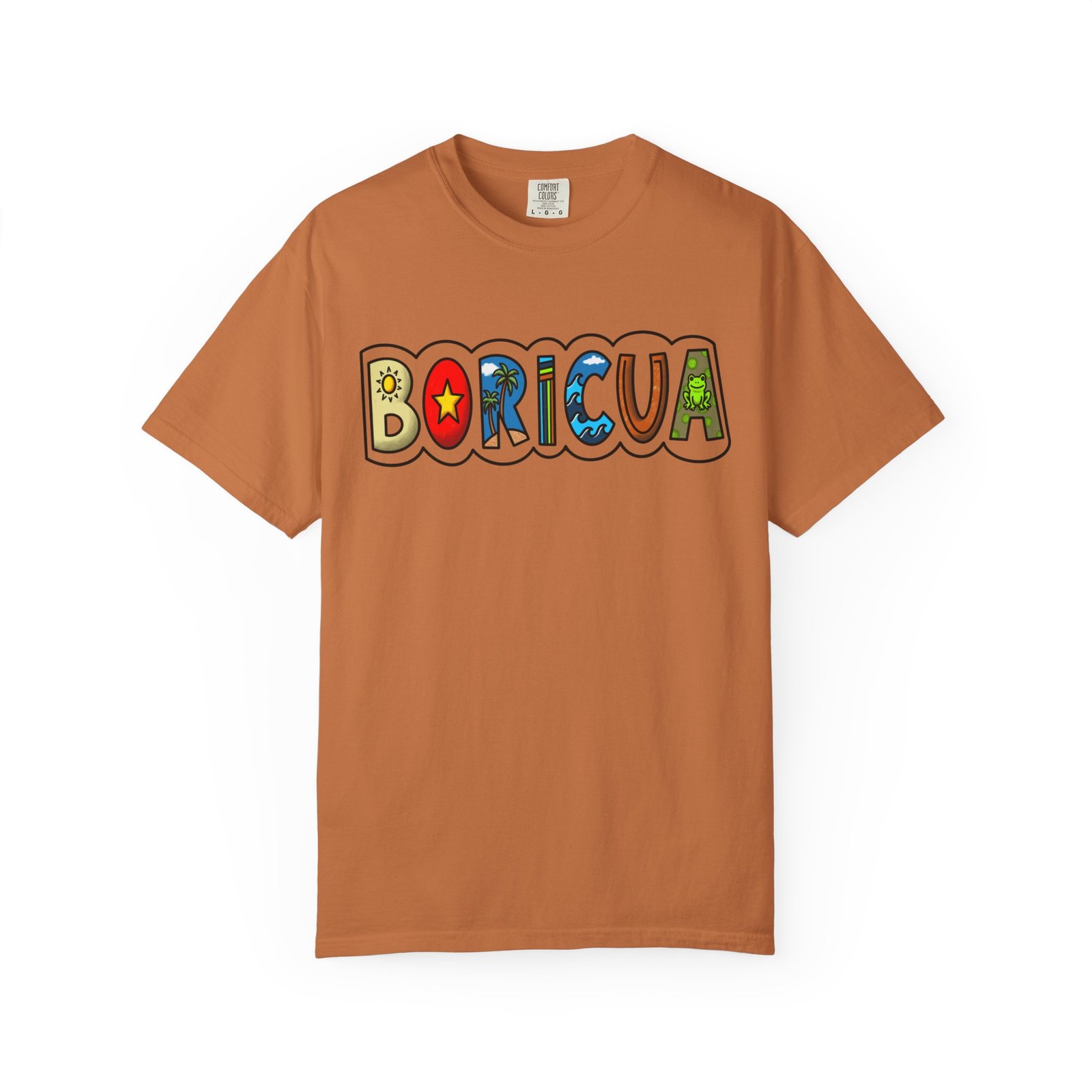 Boricua Colorblock T-Shirt — Retro Puerto Rican Pride Tee / Camiseta Boricua Retro - Image 11