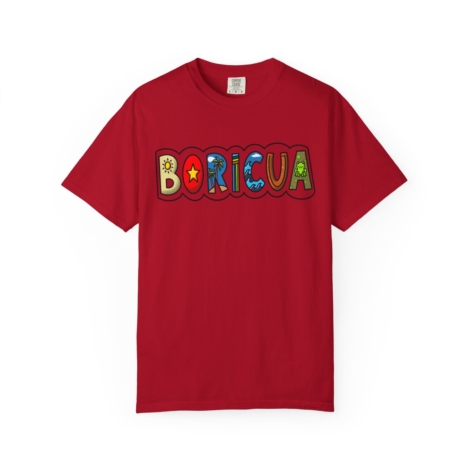 Boricua Colorblock T-Shirt — Retro Puerto Rican Pride Tee / Camiseta Boricua Retro - Image 10