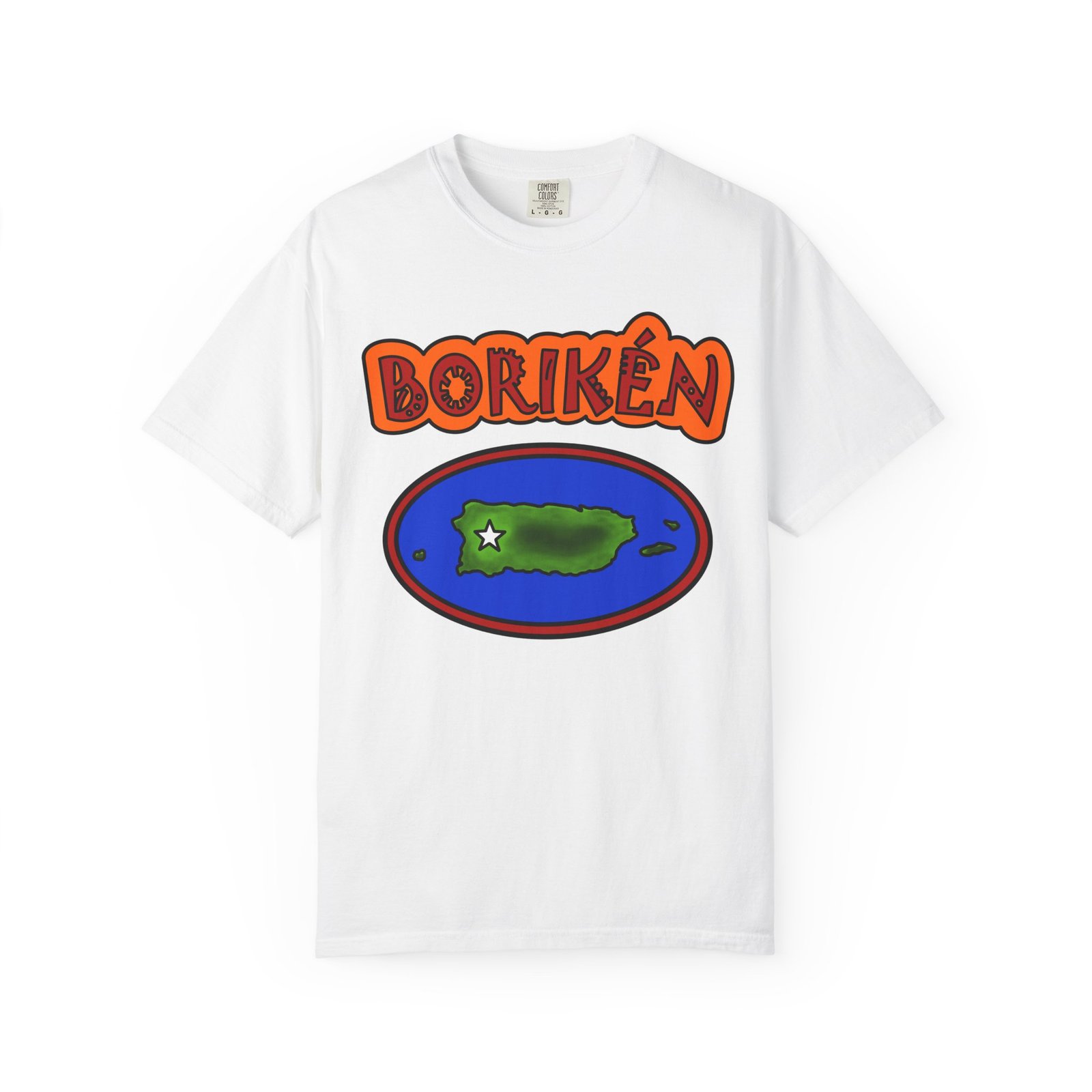 Borikén Island Map T-Shirt — Puerto Rico Pride Tee - Image 3